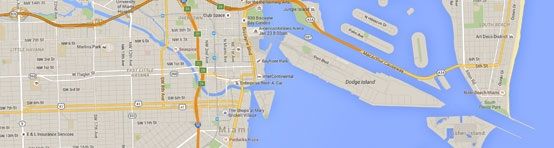 Mapa de condos de Miami